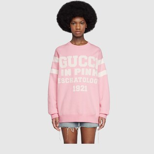 Felpa 'Gucci in Pink Eschatology 1921'