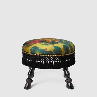Dragonfish jacquard stool