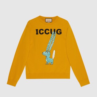 Sweat-shirt à imprimé ICCUG signé Freya Hartas – Exclusivement en ligne