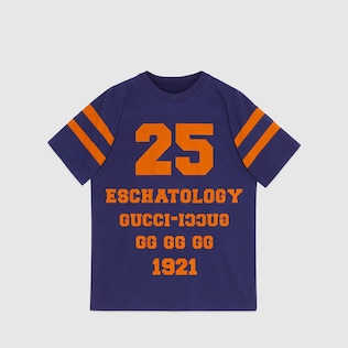 '25 Gucci Eschatology' 및 'Blind for Love 1921' 프린트 티셔츠