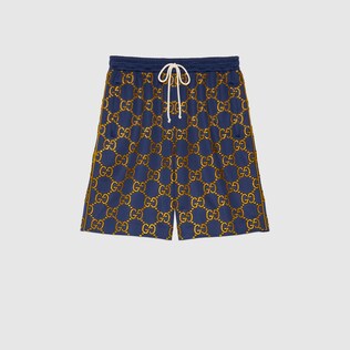 Shorts aus GG Jersey mit Kristallen