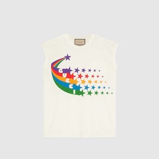 Gucci shooting star print tank top