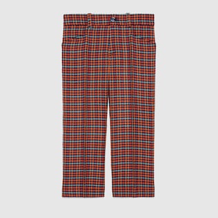 Children's wool trousers with label