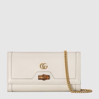 Gucci Diana竹节链带钱包