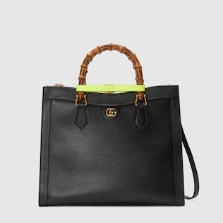 Gucci Diana竹节中号托特包