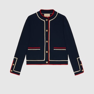 Fine cotton knit cardigan