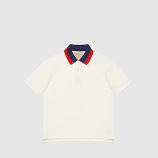Children's cotton polo with Gucci