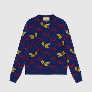 Freya Hartas GG animal wool jumper