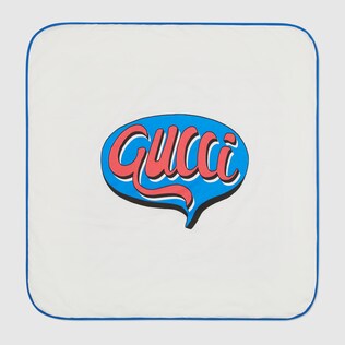 Gucci漫画印花棉质盖毯