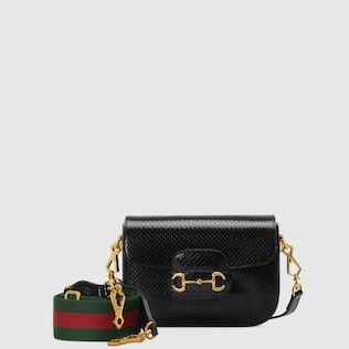 Gucci Horsebit 1955 python mini bag