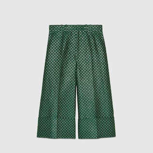 Mini GG lurex wool trousers