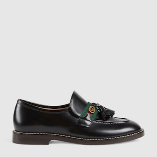 Mocassino con nastro Web