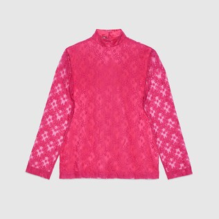 Chemise en dentelle fleurie GG