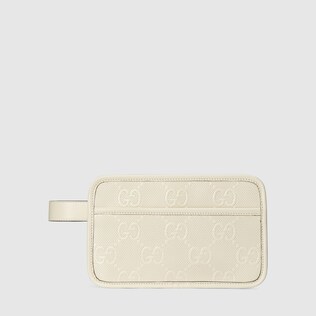 GG embossed cosmetic case