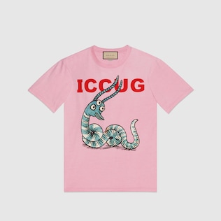 Online Exclusive Freya Hartas ICCUG print t-shirt