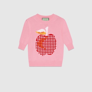 Gucci Les Pommes wool cotton sweater