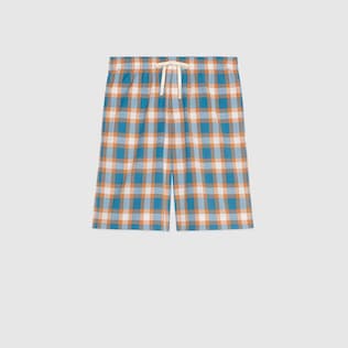 Short de algodón a cuadros
