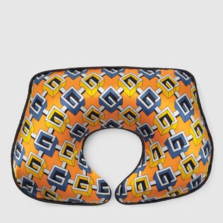 Almohada inflable con G de estilo geométrico