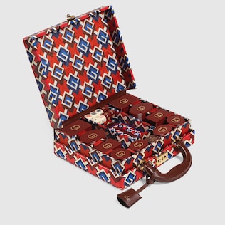 Geometric G print poker set