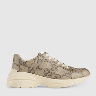 سنيكرز Rhyton بطبعة Gucci 100 للرجال