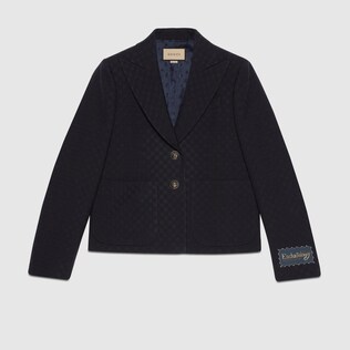 Chaqueta de crepé de lana ligera