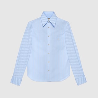 Chemise en coton rayé