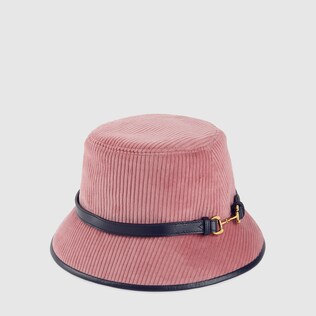 Corduroy velvet fedora hat