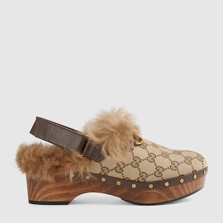 قبقاب بطبعة Gucci 100 للنساء