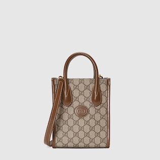 Mini tote bag with Interlocking G