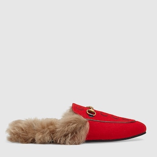 Men's Gucci 100 Princetown slipper