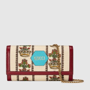 Portefeuille Gucci 100 avec chaîne