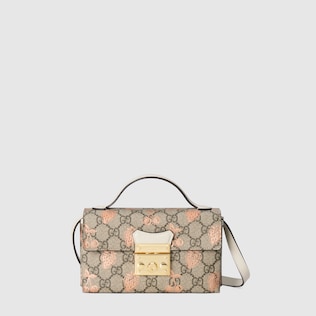 Padlock berry print mini bag