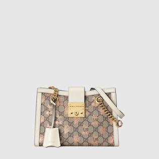 Padlock small berry tote bag