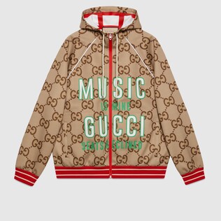 Veste Gucci 100 en néoprène à motif GG