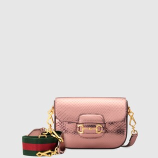 Gucci Horsebit 1955 python mini bag