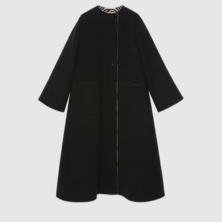Reversible maxi Interlocking G coat