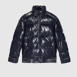Down padded nylon jacket