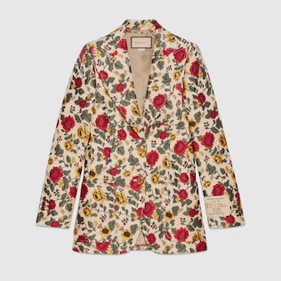 Gucci 100 floral jacquard jacket
