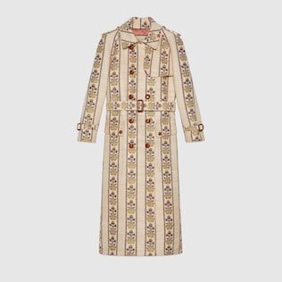 Gucci 100 flower and crown coat