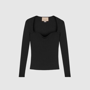Stretch viscose bodycon top