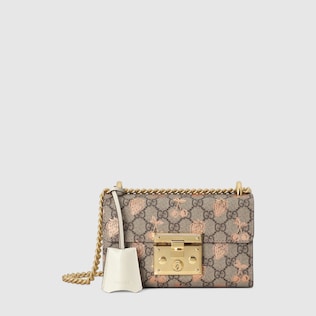 Padlock small berry shoulder bag