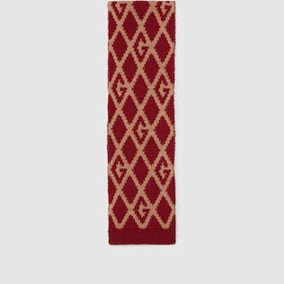 Children's Geometric G wool scarf