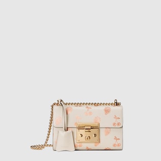 Padlock small berry shoulder bag