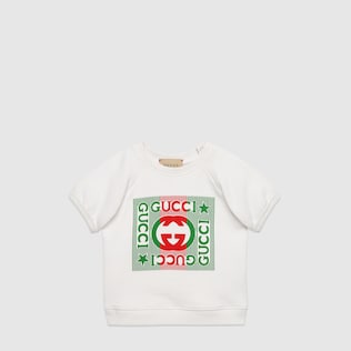 Baby felted cotton jersey sweatshirt