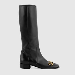 Women's knee-high boot with Horsebit