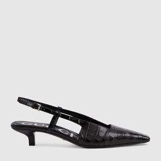Escarpins à imprimé crocodile pour femme