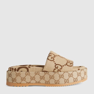 Women's platform slide sandal