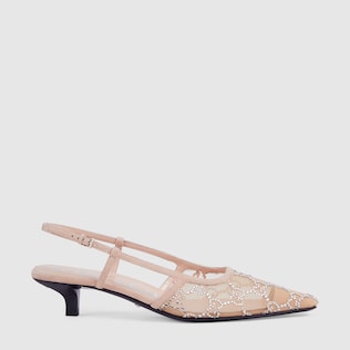 Women's GG slingback pump