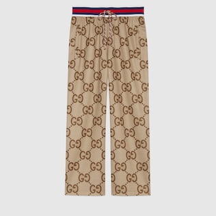 Gucci Tiger jumbo GG jersey jogging pant