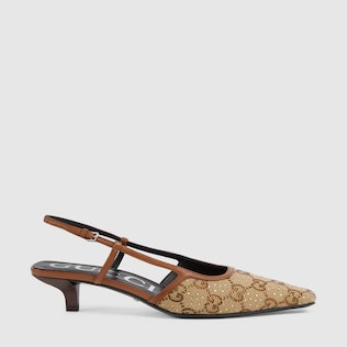 Women's GG slingback pump